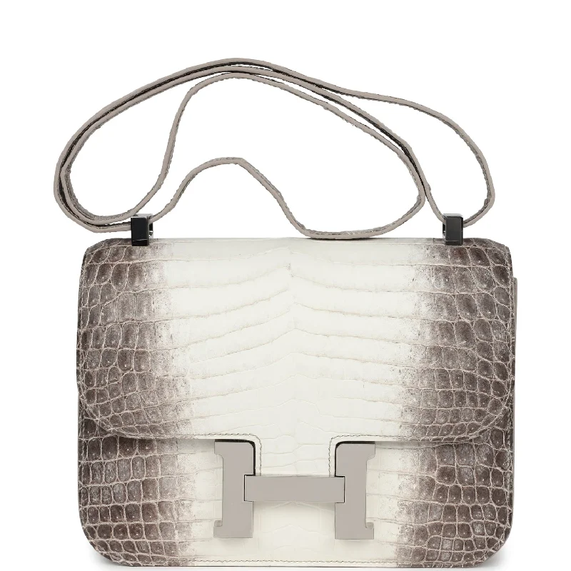 Eco-friendly tote bags for shoppingHermes Constance 1-24 Himalaya Matte Niloticus Crocodile Palladium Hardware