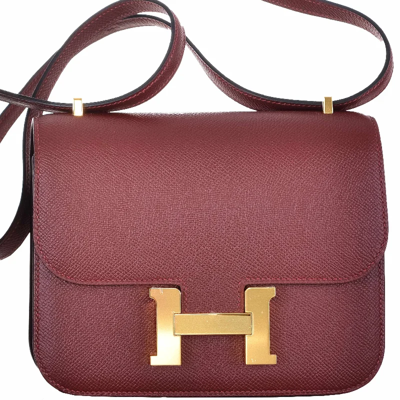 Best tote bags for workHermès Constance 18 Rouge H Epsom Gold Hardware