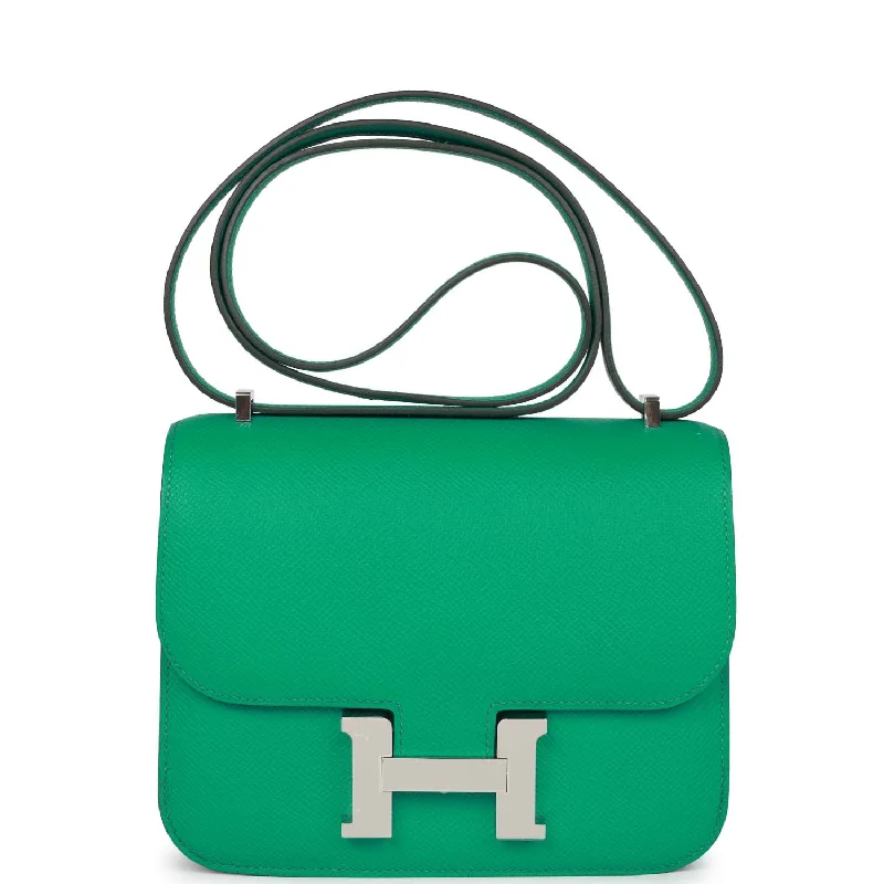 Best bags for weekend getawaysHermes Constance 18 Vert Jade Epsom Palladium Hardware