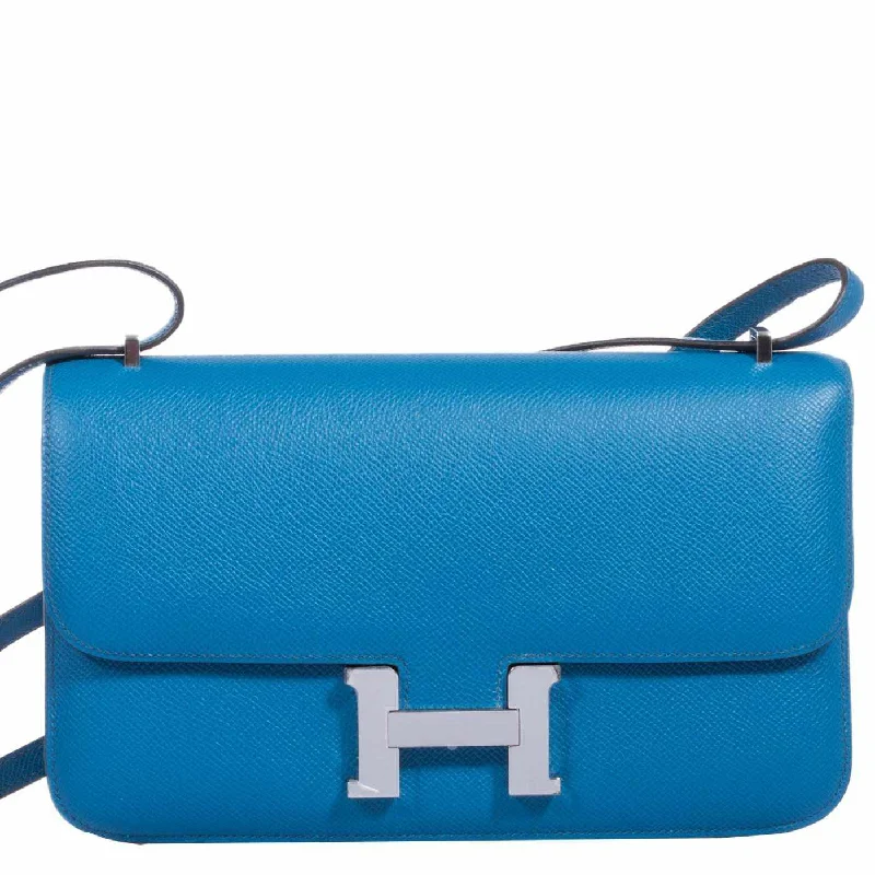 Water-resistant travel backpacksHermès Constance Elan 25 Blue Izmir Epsom Palladium Hardware