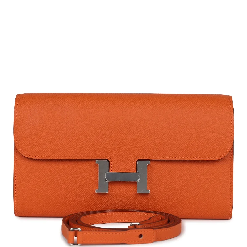 Best bags for business tripsHermes Constance Wallet To Go Orange Epsom Palladium Hardware