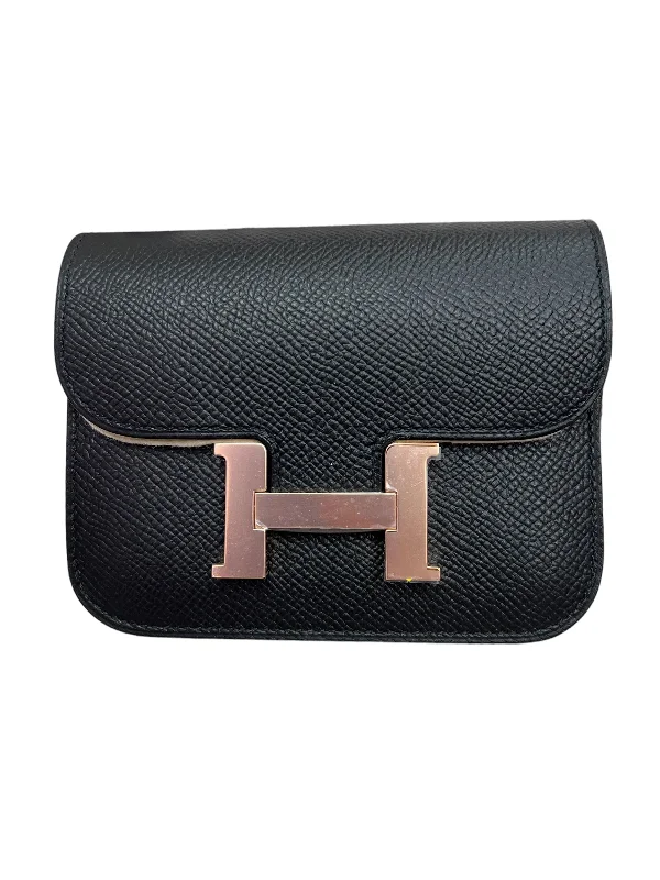 Best-selling designer bags 2025Hermes Constance Slim Black Epsom RGHW #U SKC1480