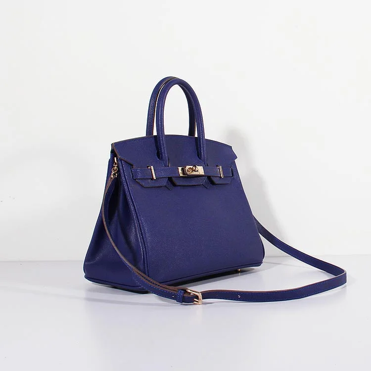 Designer bags with detachable strapsHermes 30cm Birkin Bag Epsom Leather with Strap Electric Blue Gold