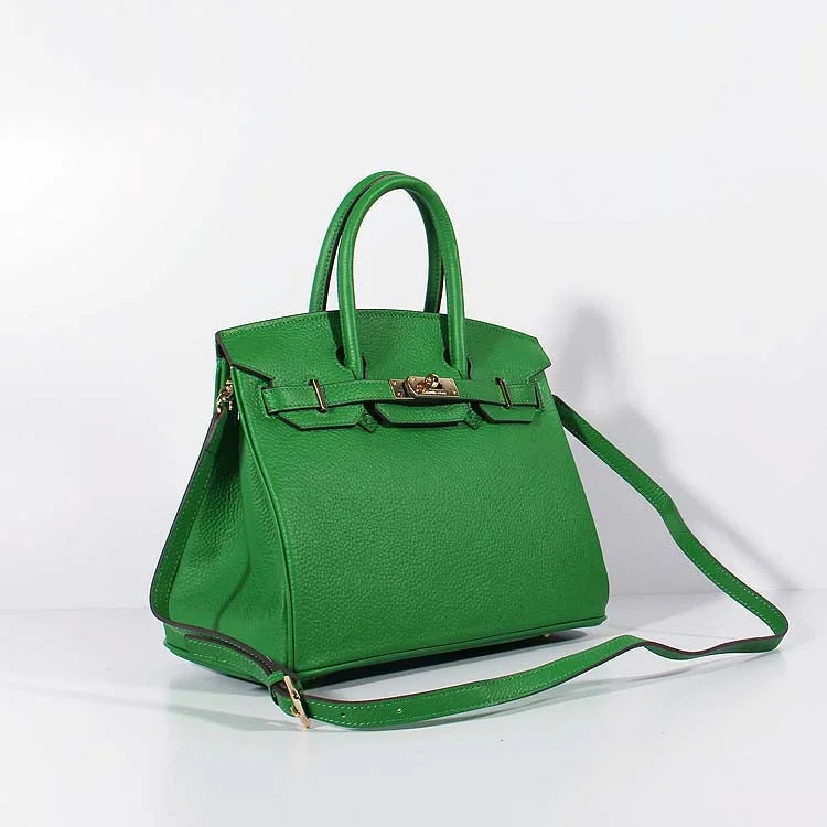 Crossbody bags for everyday useHermes 30cm Birkin Bag Togo Leather With Strap Green Gold