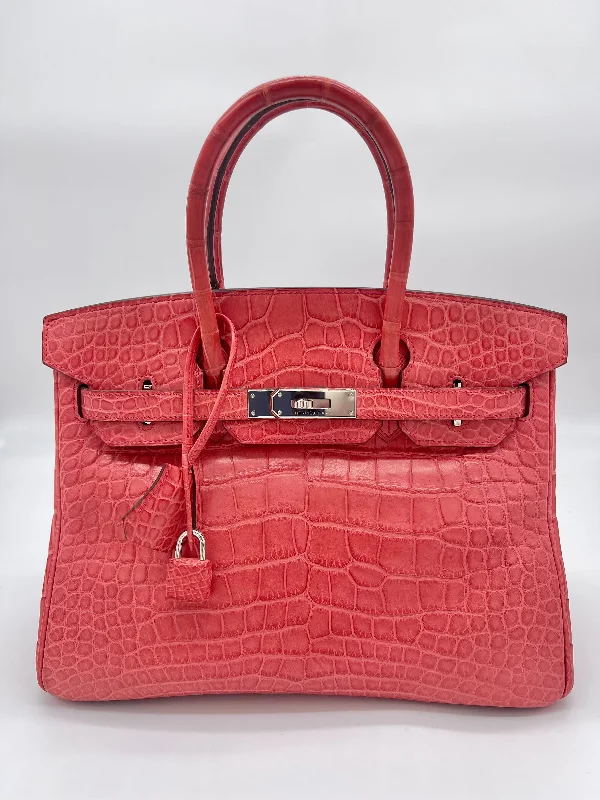 Top-rated backpack brandsHermes Birkin 30 Alligator Matte Bougainvillier Palladium Hardware