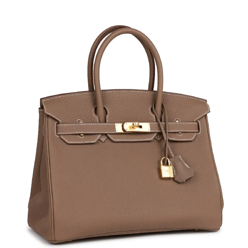 Affordable leather bagsHermes Birkin 30 Etoupe Togo Gold Hardware