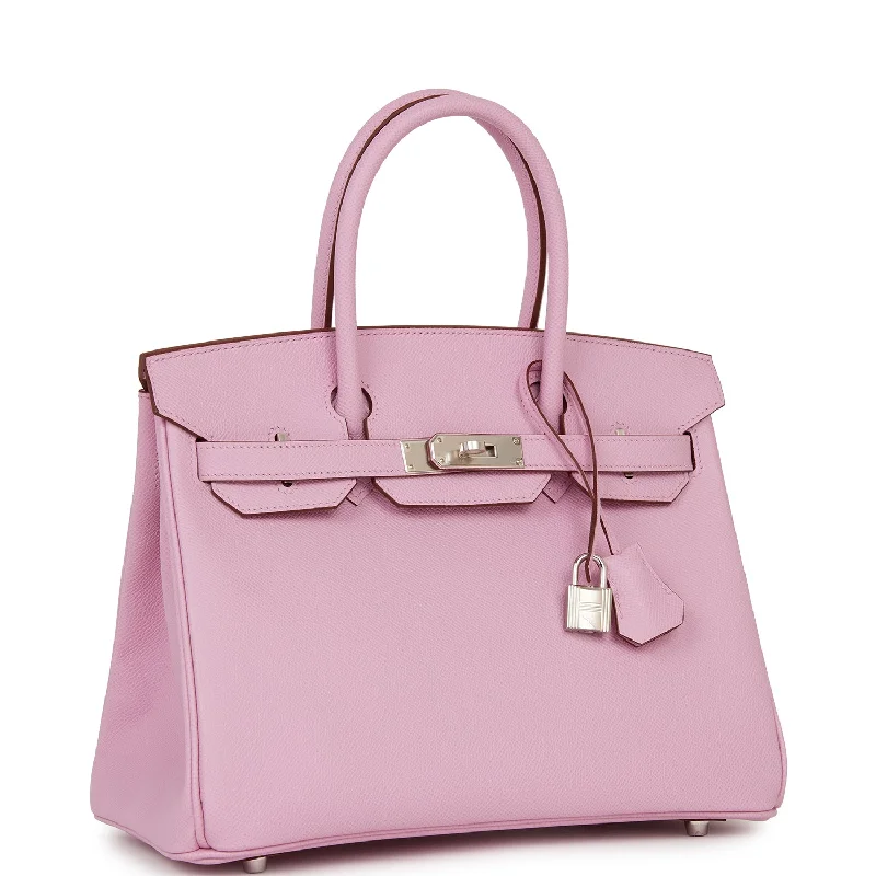 Best bags for photographersHermes Birkin 30 Mauve Sylvestre Epsom Palladium Hardware