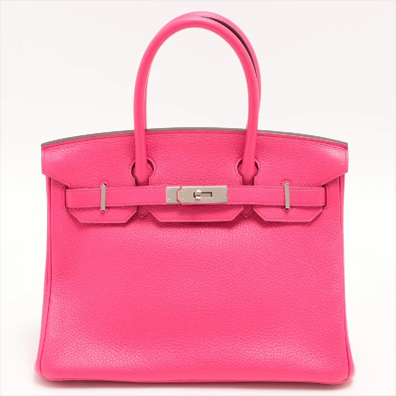 Vegan leather handbagsHermes Birkin 30 Taurillon Clemence Rose