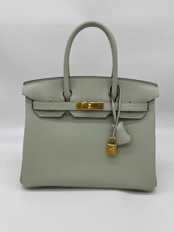 Large capacity travel bagsHermes Birkin 30 Veau Togo Gris Neve Gold Hardware