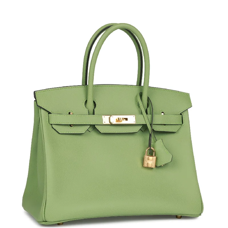 Stylish laptop bags for professionalsHermes Birkin 30 Vert Criquet Epsom Gold Hardware