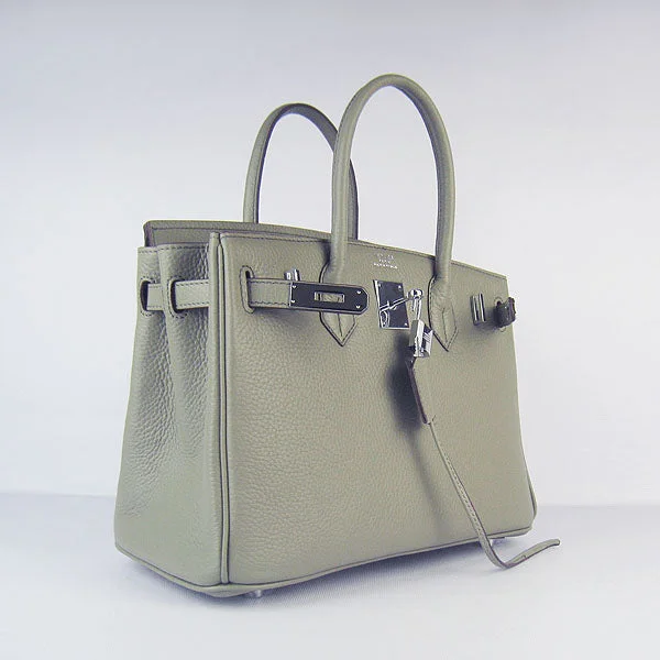 Crossbody bags for everyday useHermes Birkin 30cm Togo Leather Handbags Dark Grey Silver