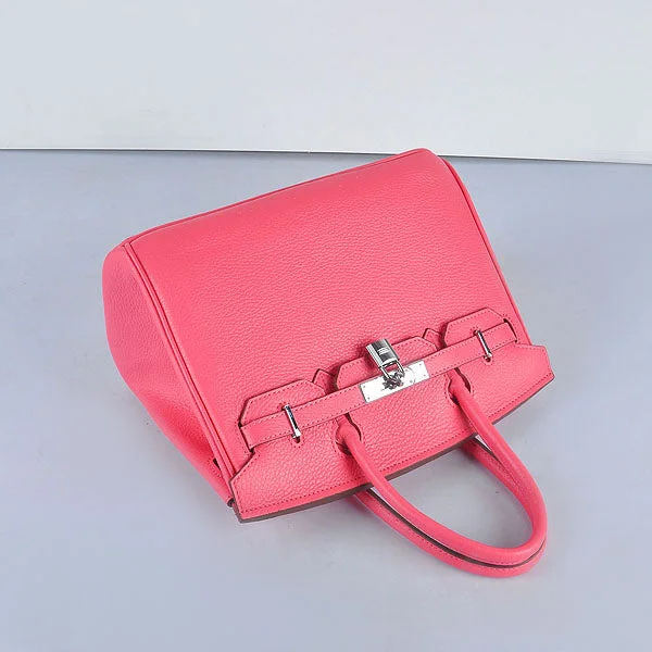 Luxury bags with exotic skinsHermes Birkin 30cm Togo leather Handbags Lip Pink Sliver