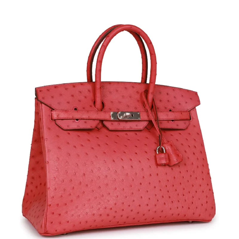 Affordable designer bag dupesTop Quality Hermes Birkin 35 Bougainvillea Ostrich Palladium Hardware