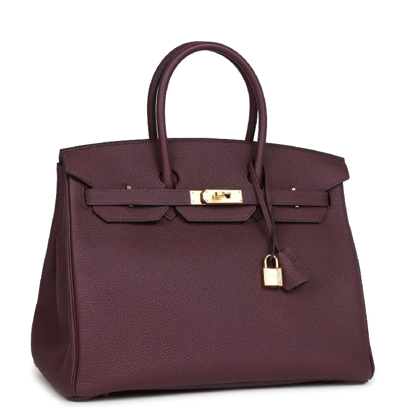 Affordable designer bag dupesHermes Birkin 35 Cassis Togo Gold Hardware