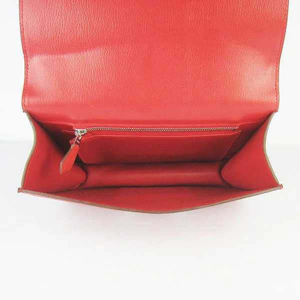 Eco-friendly tote bags for shoppingHermes Constance Cowskin Leather Bag H017 red silver