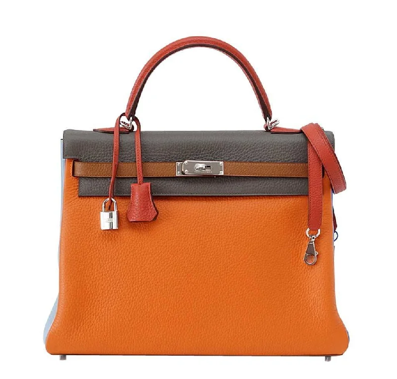 Stylish laptop bags for professionalsHermès Kelly 35 Supple Arlequin Bag - Limited Edition