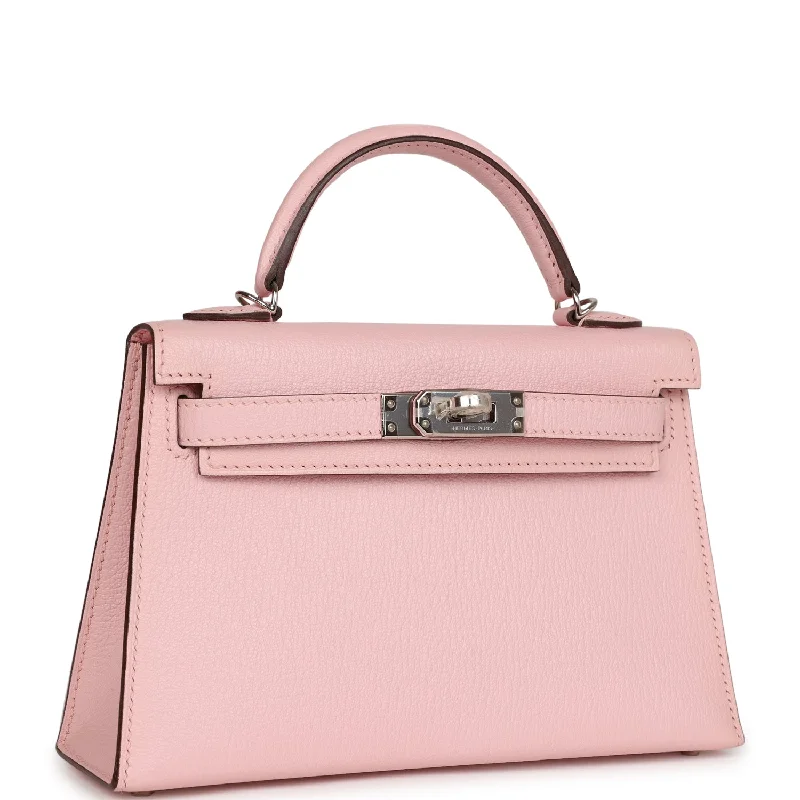 Best bags for weekend getawaysHermes Kelly Sellier 20 Rose Sakura Chevre Palladium Hardware