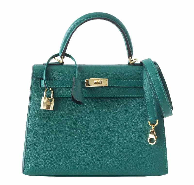 Best bags for photographersHermès Kelly Sellier Bag 28 Malachite GHW